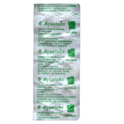 Aquatabs 17mg 5 Lts. x 10 unid.