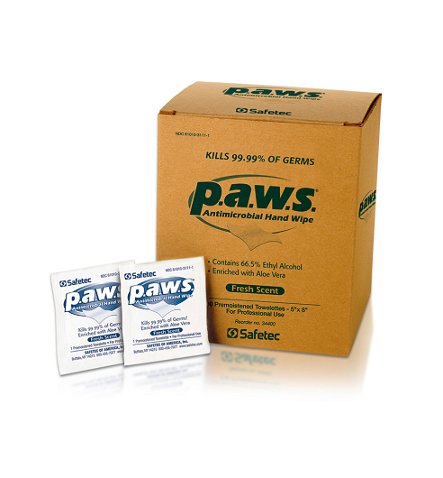Toallitas Antimicrobial p.a.w.s. - 100 unid.