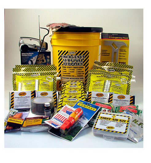 Kit Supervivencia Deluxe con Baño - 4 Personas